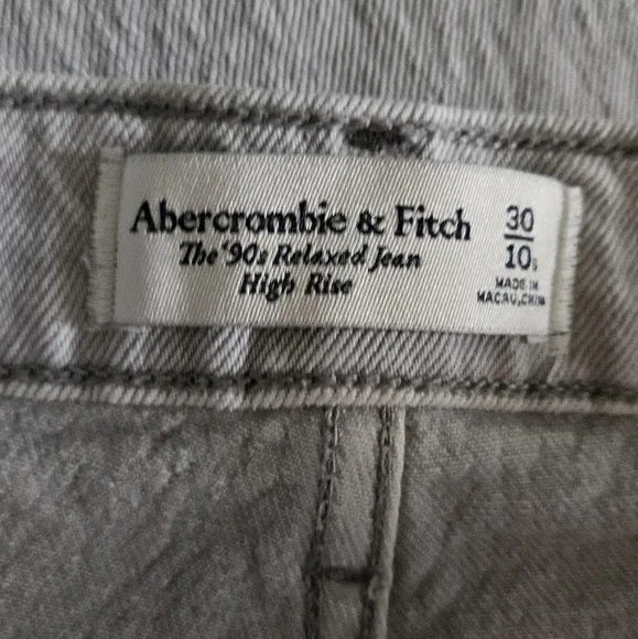 ⭐️ Abercrombie & Fitch 90s Relaxed High-Rise Wide-Leg Jeans 30 / 10S #1217 - Picture 9 of 14